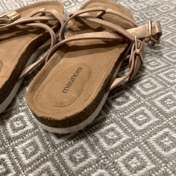 Maurices Rose Gold Cork Sandals - Picture 6 of 7